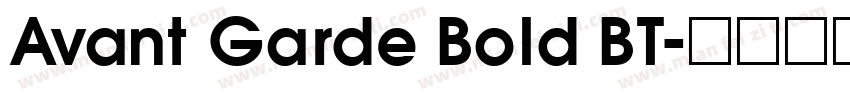 Avant Garde Bold BT字体转换